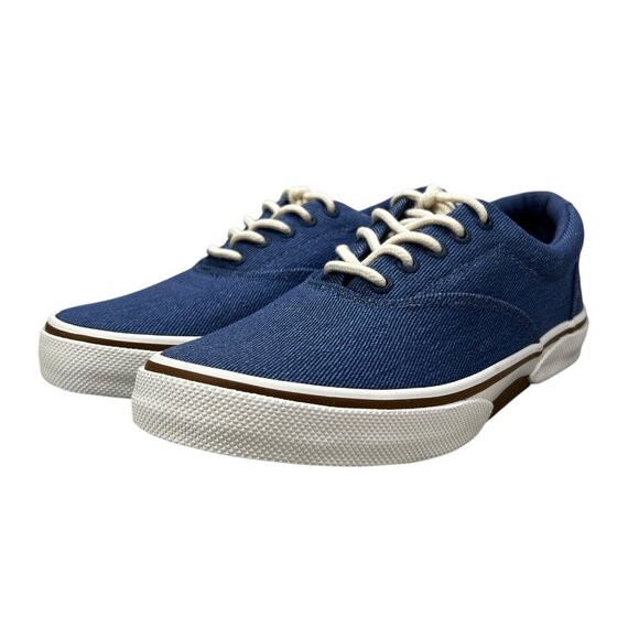 Sperry Halyard CVO Washed Twill True Navy Casual Shoes Men's Size 8 M - Picture 6 of 12